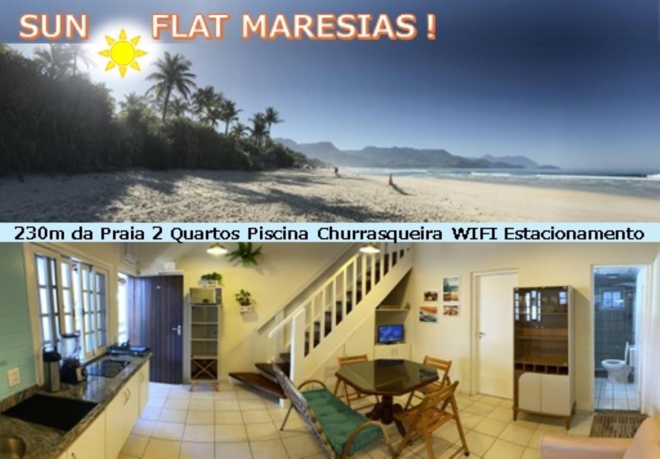 Sun Flat Maresias !! 2 Quartos Piscina Churrasqueira Wifi Estacionamento 230M Da Praia Сан-Себастьян Екстер'єр фото